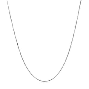 Double Extendable Box Chain in 14k White Gold (0.51 mm) RCJ