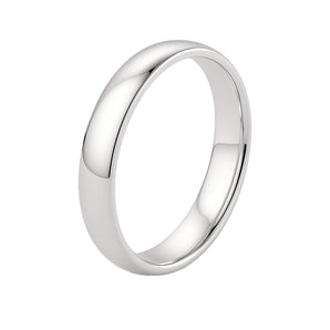14k White Gold Comfort Fit Wedding Band(4.00 mm) RCJ