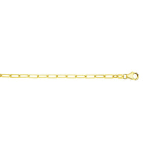 14K Yellow Gold Paperclip Chain (3.50 mm) RCJ