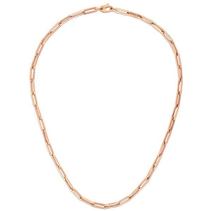 14K Rose Gold Bold Paperclip Chain (4.2 mm) RCJ