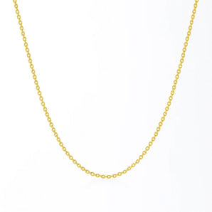 14k Yellow Gold Round Cable Link Chain (1.1 mm) RCJ