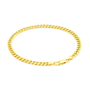 14k Yellow Gold Miami Cuban Semi Solid Bracelet (4.50 mm) RCJ