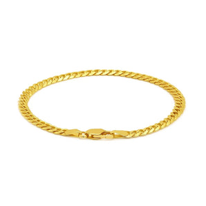 14k Yellow Gold Solid Curb Bracelet (3.60 mm) RCJ