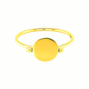14k Yellow Gold Ring with Polished Oval RCJ