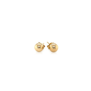 10k Yellow Gold Round Stud Earrings (5mm) RCJ