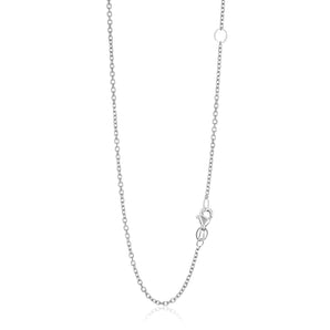 14k White Gold Adjustable Cable Chain (1.50 mm) RCJ