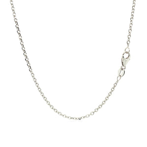 14k White Gold Adjustable Cable Chain (1.50 mm) RCJ