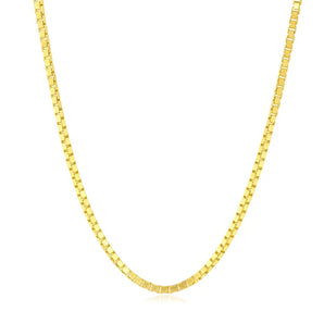 14K Yellow Gold Classic Box Chain (1.7 mm) RCJ