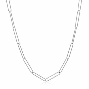 14k White Gold Wire Paperclip Chain (2.7 mm) RCJ