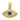 Gold Enameled Eye Pendant
