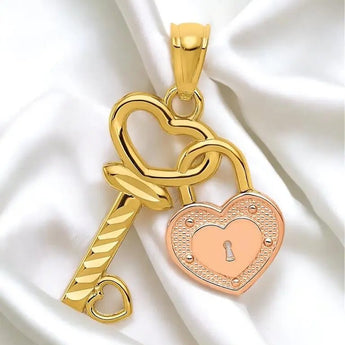 Heart Lock & Key Pendant SOG