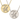 Personalized Initial Disc Necklace with Cubic Zirconia in 14K Gold with Adjustable Box Chain