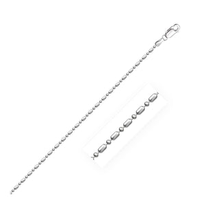 Diamond-Cut Alternating Bead Chain - 1.2 mm