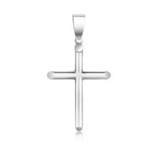 Slim Cross with Tapered Ends Pendant