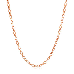 Pendant Chain with Textured Links - 2.5 mm