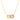 Tri-Color Gold Chain Necklace with Three Open Circle Accents