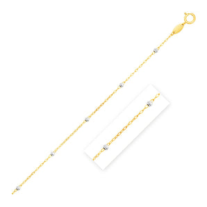 Diamond Cut Bead Links Chain - 3.5 mm