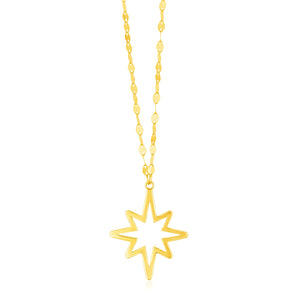 Necklace with North Star Pendant