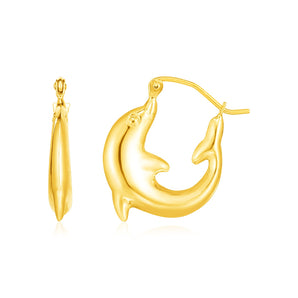 Dolphin Hoop Earrings