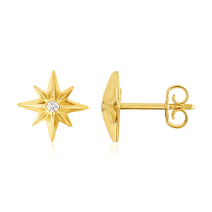 North Star Diamond Earrings