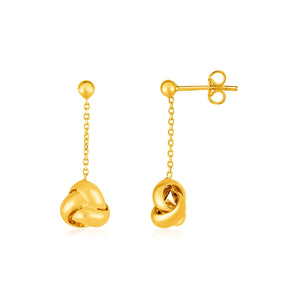 Love Knot Drop Earrings