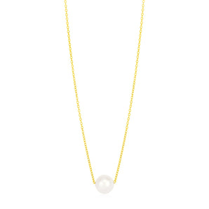 Pearl Solitaire Necklace